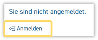 Schaltfläche - Anmelden -